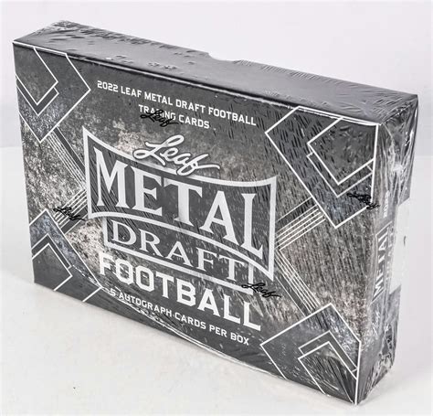 2022 leaf metal draft football hobby box|2022 leaf metal draft boxes.